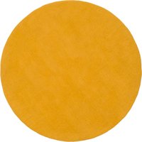 myfelt - Klara Filzteppich Ø 120 cm, senfgelb von myfelt