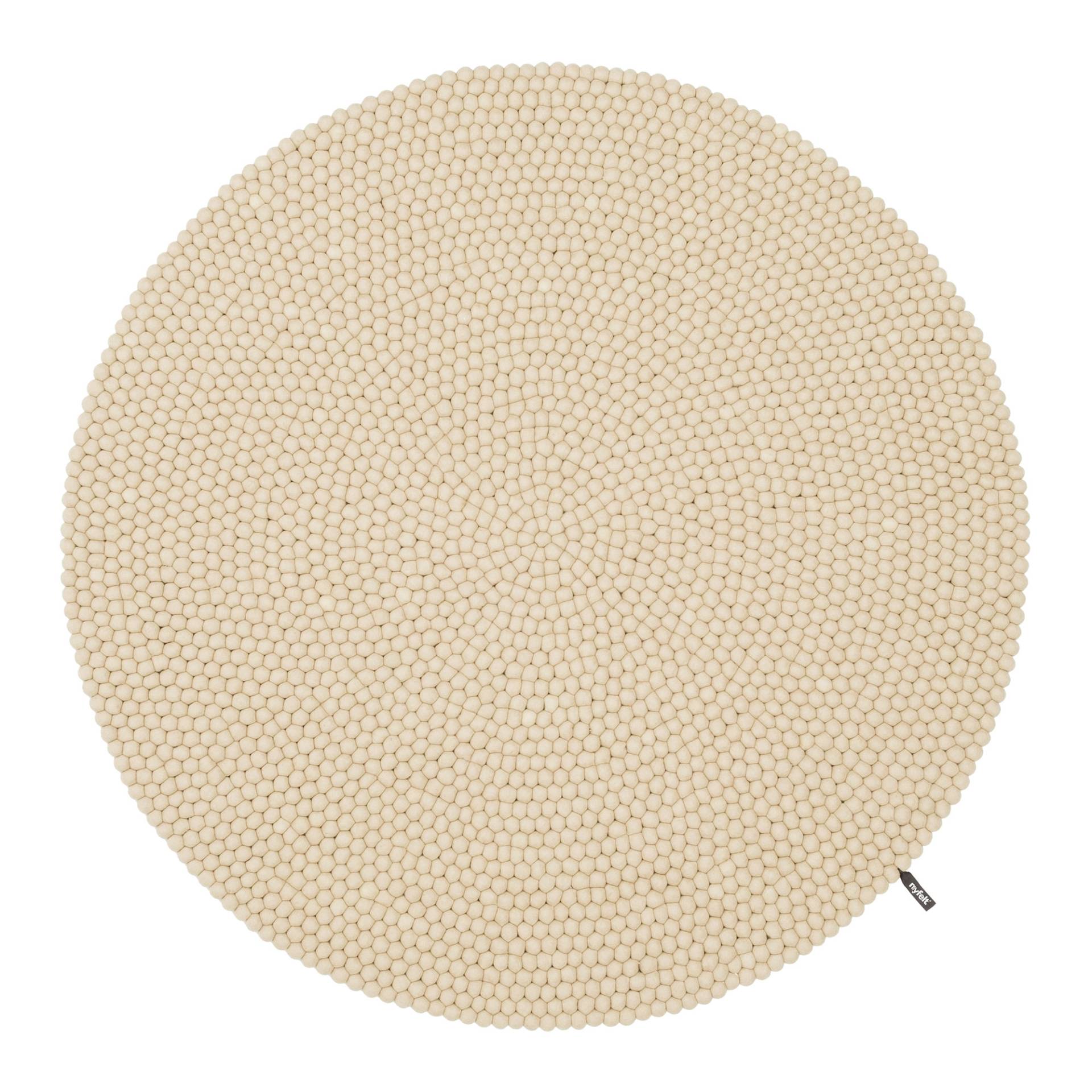 myfelt - Levi Filzkugelteppich - beige/HxØ 2x200cm von myfelt