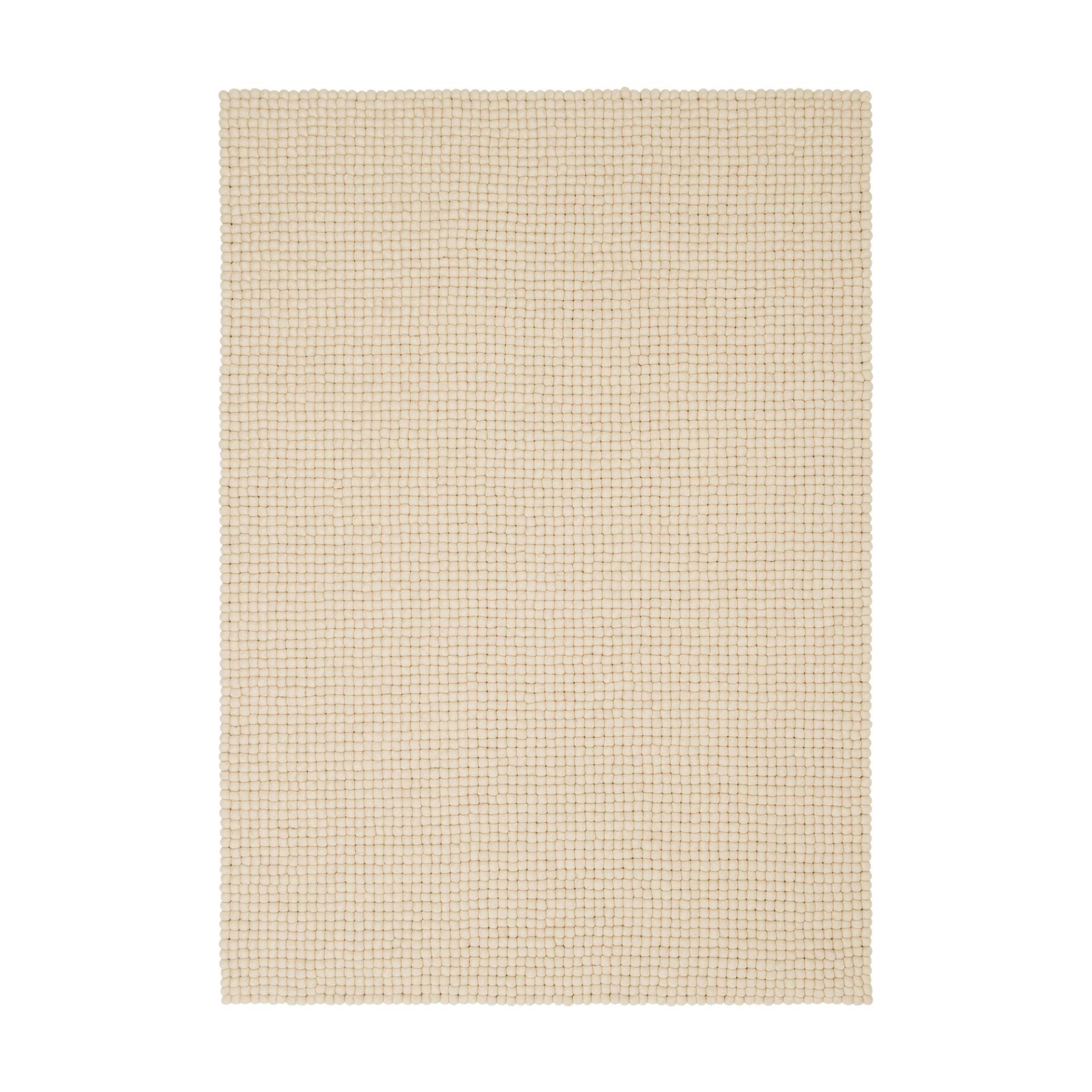 myfelt - Levi Filzkugelteppich rechteckig - beige/LxBxH 200x140x2cm von myfelt