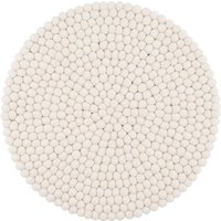 myfelt - Linéa Sitzauflage Ø 36 cm, naturweiß von myfelt