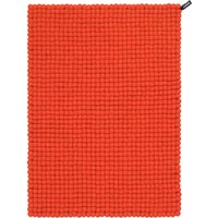 myfelt - Mats Filzkugelteppich, 120 x 170 cm, rot von myfelt