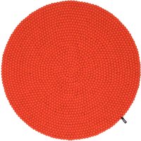 myfelt - Mats Filzkugelteppich, Ø 140 cm, rot von myfelt