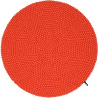 myfelt - Mats Filzkugelteppich, Ø 200 cm, rot von myfelt