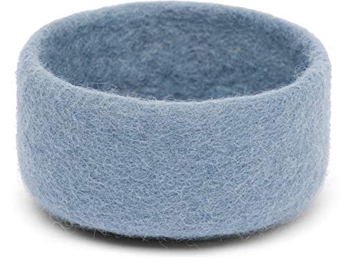 myfelt Mia – Mini Filz Korb hellblau – Größe S von myfelt