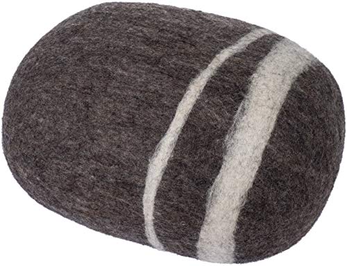 myfelt Oskar - Filz Kieselstein, Meditationskissen, Yogakissen, Dekokissen, Pouf, Dunkelbraun rund - Größe M myfelt Oskar - Filz Kieselstein, Meditationskissen, Yogakissen, Dekokissen, Pouf, Dunkelbraun rund - Größe M von myfelt