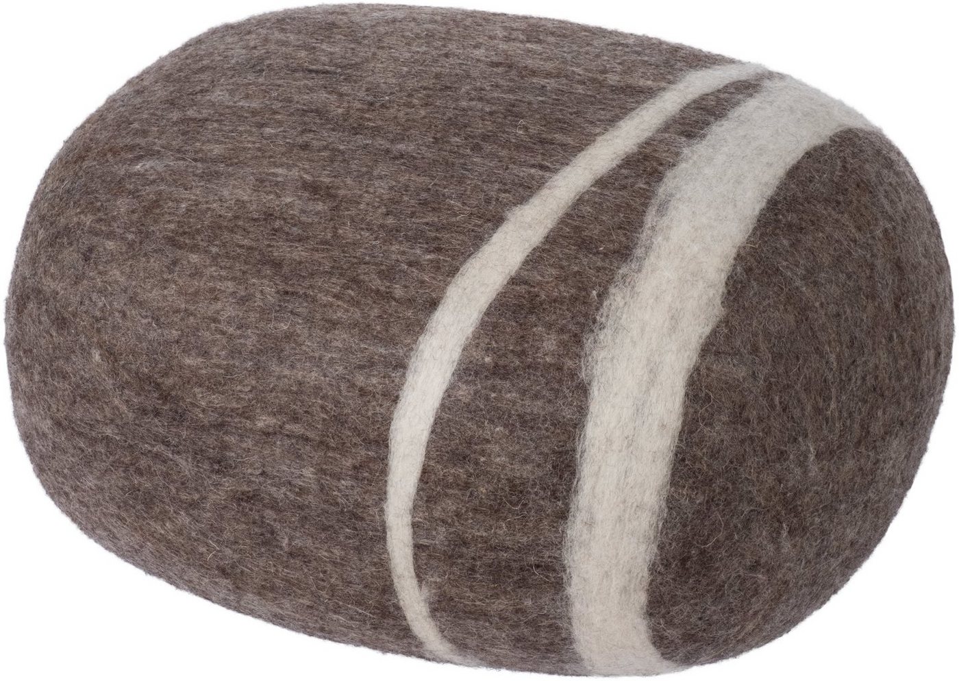 myfelt Pouf Filz Kieselstein (Pouf), 100% reiner Schurwolle, Meditationskissen, Hocker von myfelt