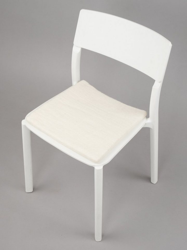 myfelt Stuhlkissen Filz Sitzauflage quadratisch - 36 x 36 cm, 100% reiner Schurwolle, quadratisch, schmutzabweisend von myfelt