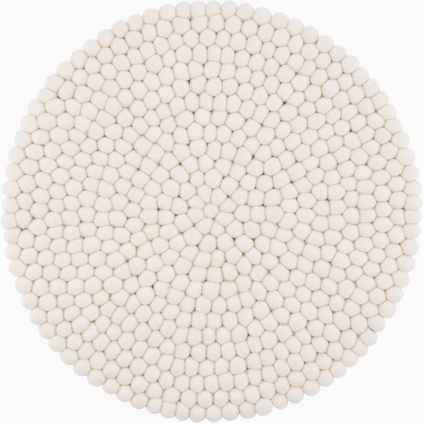 myfelt Stuhlkissen Filzkugel Sitzauflage ⌀ 36 cm, 100% reiner Schurwolle, rund, schmutzabweisend von myfelt