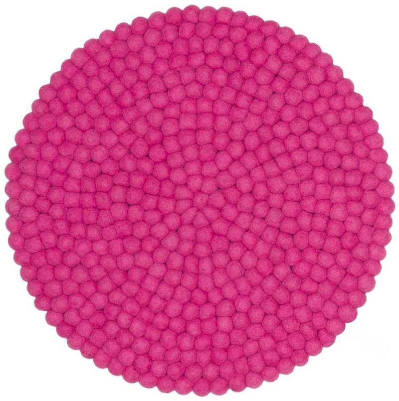myfelt Stuhlkissen Filzkugel Sitzauflage ⌀ 36 cm, rund, schmutzabweisend, 100% reine Schurwolle von myfelt