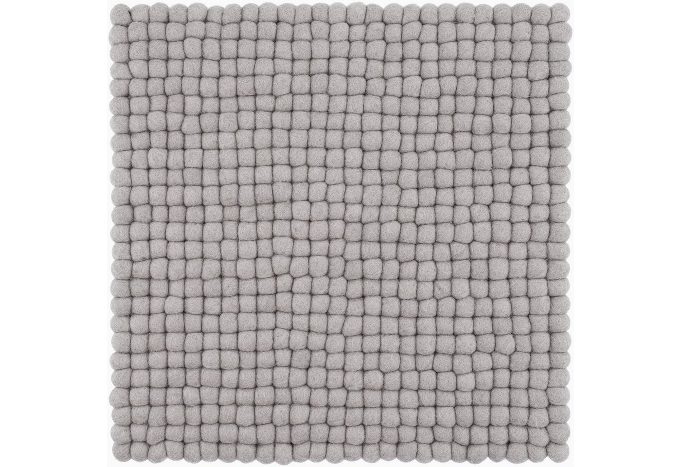 myfelt Stuhlkissen Filzkugel Sitzauflage eckig - 36 x 36 cm, 100% reiner Schurwolle, quadratisch, schmutzabweisend von myfelt