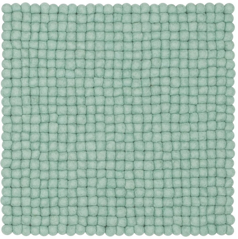 myfelt Stuhlkissen Filzkugel Sitzauflage eckig - 36 x 36 cm, 100% reiner Schurwolle, quadratisch, schmutzabweisend von myfelt