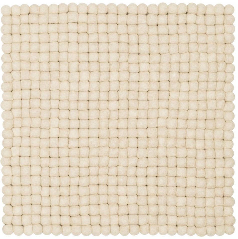 myfelt Stuhlkissen Filzkugel Sitzauflage eckig - 36 x 36 cm, 100% reiner Schurwolle, quadratisch, schmutzabweisend von myfelt