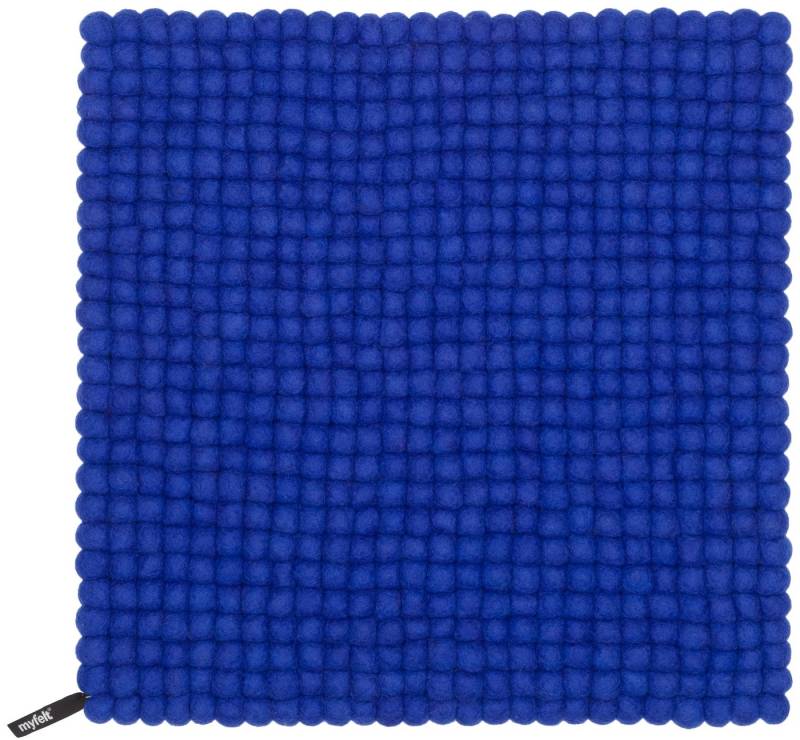 myfelt Stuhlkissen Filzkugel Sitzauflage eckig - 36 x 36 cm, 100% reiner Schurwolle, quadratisch, schmutzabweisend von myfelt