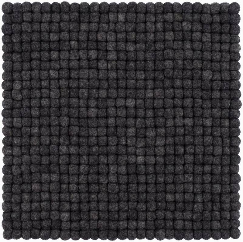 myfelt Stuhlkissen Filzkugel Sitzauflage eckig - 36 x 36 cm, 100% reiner Schurwolle, quadratisch, schmutzabweisend von myfelt