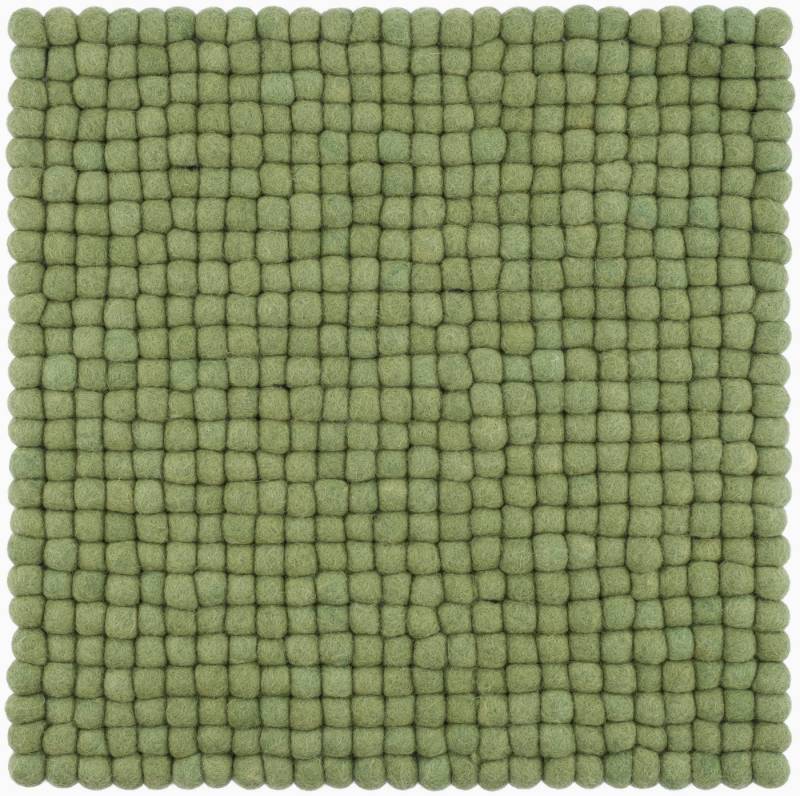 myfelt Stuhlkissen Filzkugel Sitzauflage eckig - 36 x 36 cm, 100% reiner Schurwolle, quadratisch, schmutzabweisend von myfelt