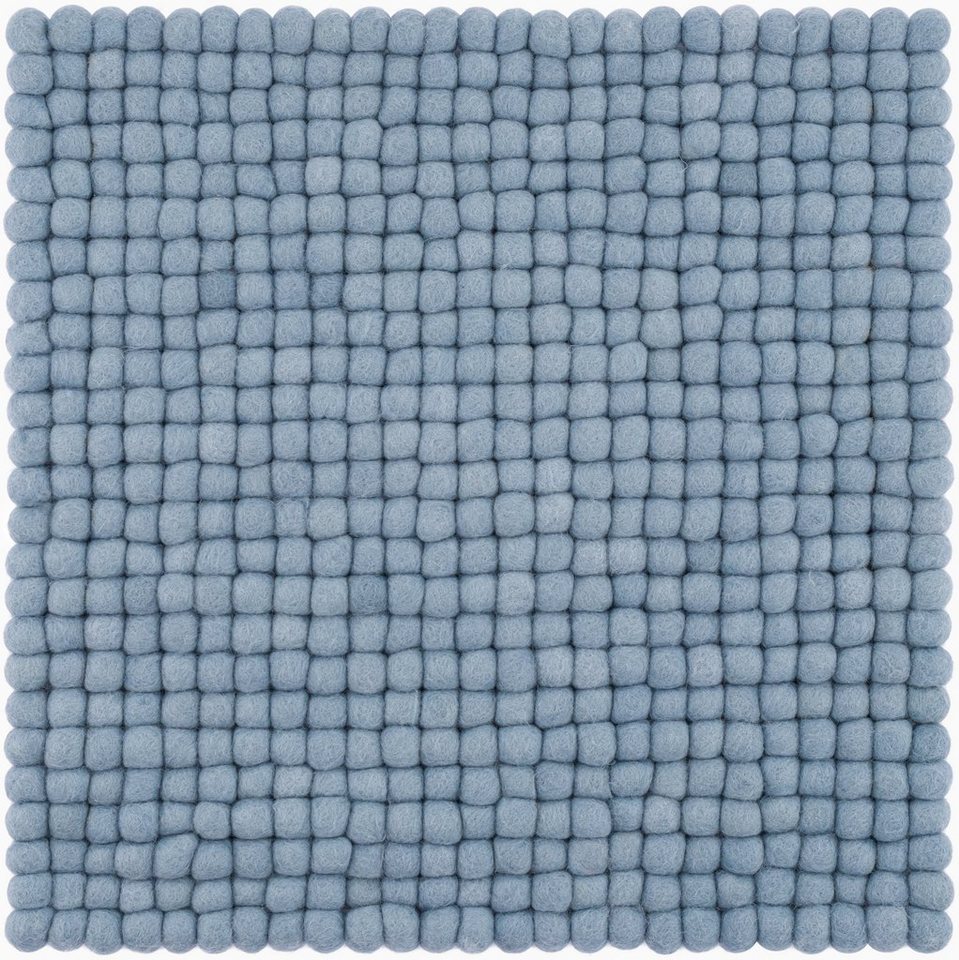 myfelt Stuhlkissen Filzkugel Sitzauflage eckig - 36 x 36 cm, 100% reiner Schurwolle, quadratisch, schmutzabweisend von myfelt