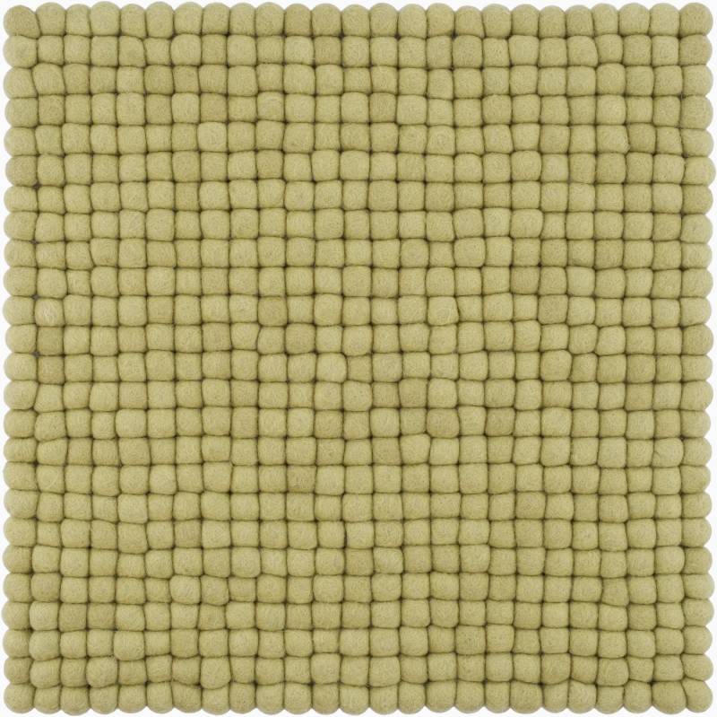 myfelt Stuhlkissen Filzkugel Sitzauflage eckig - 36 x 36 cm, 100% reiner Schurwolle, quadratisch, schmutzabweisend von myfelt