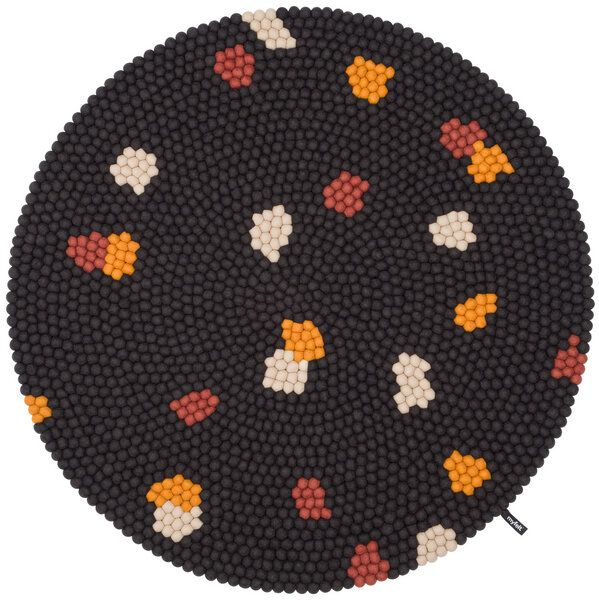 myfelt Terra Filzkugelteppich rund, 100% Schurwolle von myfelt