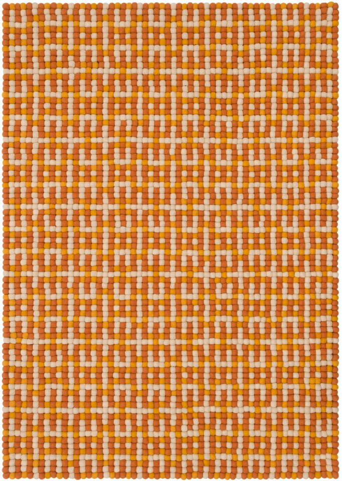 myfelt Wollteppich myfelt Lucia Filzkugelteppich rechteckig, Schurwolle von myfelt