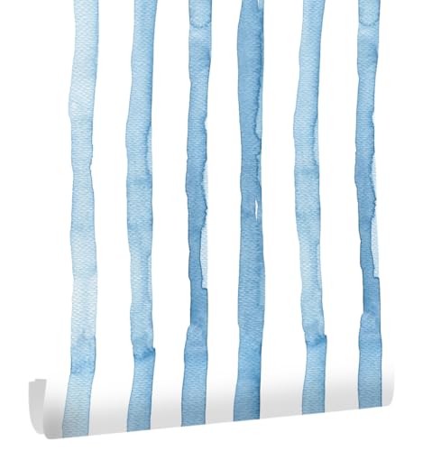 myforHD Selbstklebend Tapete Möbelaufkleber Moderner Verdickt Wandpapier 44cmX1000cm Streifen Tapete wasserdichte Selbstklebende Vinyl Film Schublade und Regal Liner Stick Papier von myforHD