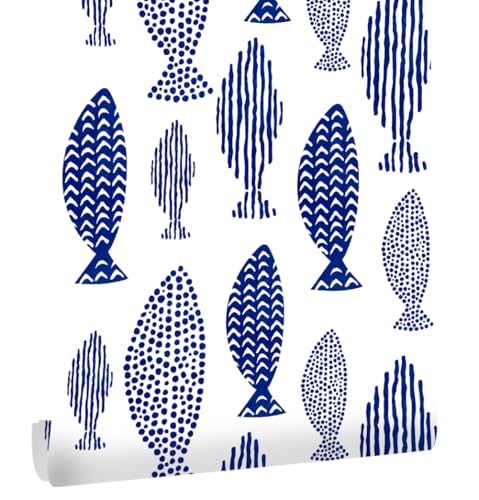myforHD Selbstklebend Tapete Möbelaufkleber Moderner Verdickt Wandpapier 44cmX1000cm Streifen Tapete wasserdichte Selbstklebende Vinyl Film Schublade und Regal Liner Stick Papier von myforHD