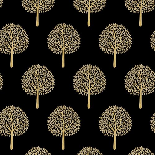 myforHD Tapete Selbstklebende Fototapete Wandpapier Blume Folie Dekorfolie Möbelfolie Klebefolie Pflanzen Laub Blumen Design 44cmX600cm Vintage Wanddeko Wandtapete Wohnzimmer Schlafzimmer von myforHD