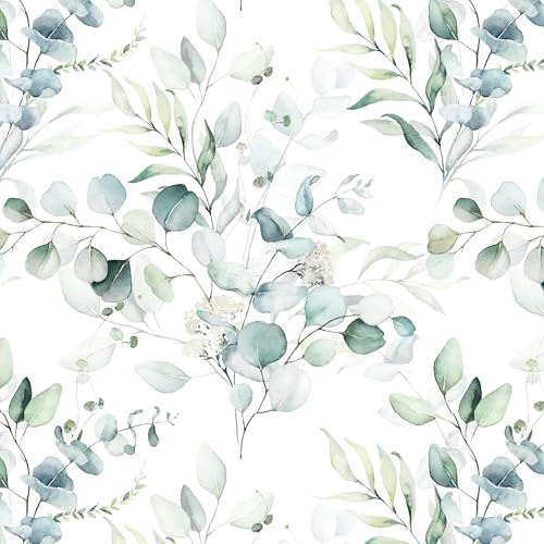 myforHD Selbstklebend Tapete Wandpapier Blume Blatt Selbstklebende Folie 44cmX1000cm Dekorfolie Möbelfolie Klebefolie PVC Vinyl Wandaufkleber von myforHD