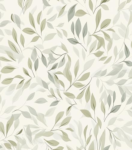 myforHD Selbstklebend Tapete Wandpapier Blume Blatt Selbstklebende Folie 44cmX300cm Dekorfolie Möbelfolie Klebefolie PVC Vinyl Wandaufkleber von myforHD