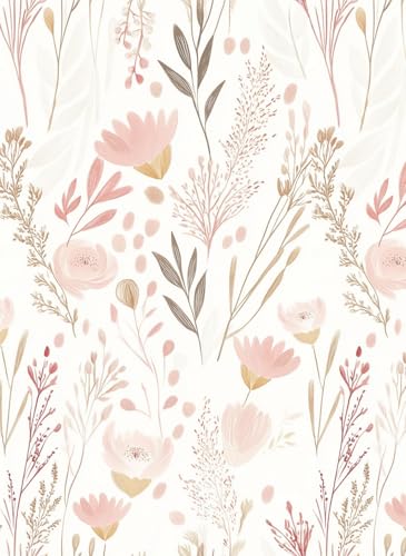 myforHD Selbstklebend Tapete Wandpapier Blume Blatt Selbstklebende Folie 44cmX300cm Dekorfolie Möbelfolie Klebefolie PVC Vinyl Wandaufkleber von myforHD