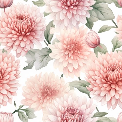 myforHD Selbstklebend Tapete Wandpapier Blume Blatt Selbstklebende Folie 44cmX300cm Dekorfolie Möbelfolie Klebefolie PVC Vinyl Wandaufkleber von myforHD