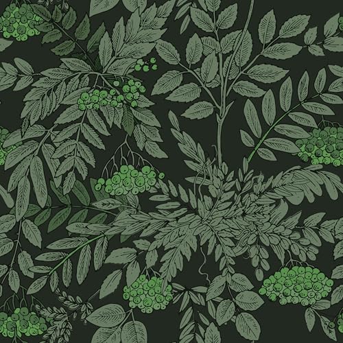 myforHD Selbstklebend Tapete Wandpapier Blume Blatt Selbstklebende Folie 44cmX300cm Dekorfolie Möbelfolie Klebefolie PVC Vinyl Wandaufkleber von myforHD