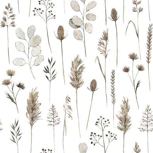 myforHD Selbstklebend Tapete Wandpapier Blume Blatt Selbstklebende Folie 44cmX300cm Dekorfolie Möbelfolie Klebefolie PVC Vinyl Wandaufkleber von myforHD