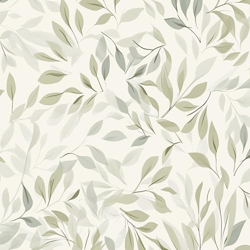 myforHD Selbstklebend Tapete Wandpapier Blume Blatt Selbstklebende Folie 44cmX600cm Dekorfolie Möbelfolie Klebefolie PVC Vinyl Wandaufkleber von myforHD