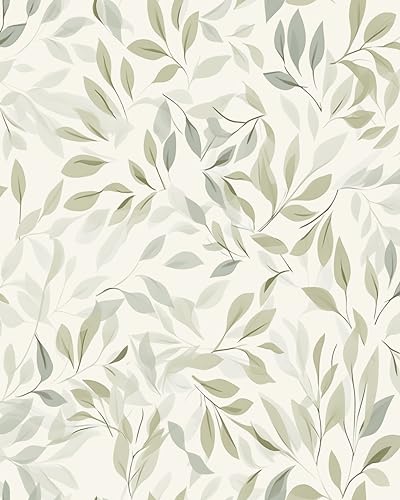myforHD Tapete Selbstklebende Fototapete Wandpapier Blume Folie Dekorfolie Möbelfolie Klebefolie Pflanzen Laub Blumen Design 44cmX1000cm Vintage Wanddeko Wandtapete Wohnzimmer Schlafzimmer von myforHD