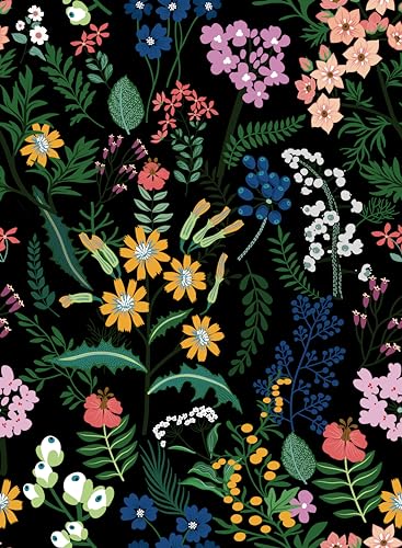 myforHD Tapete Selbstklebende Fototapete Wandpapier Blume Folie Dekorfolie Möbelfolie Klebefolie Pflanzen Laub Blumen Design 44cmX300cm Vintage Wanddeko Wandtapete Wohnzimmer Schlafzimmer von myforHD