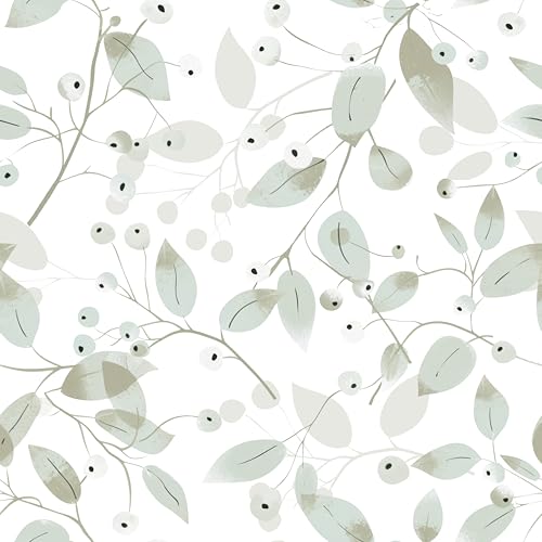 myforHD Selbstklebend Tapete Wandpapier Blume Blatt Selbstklebende Folie 44cmX300cm Dekorfolie Möbelfolie Klebefolie PVC Vinyl Wandaufkleber von myforHD