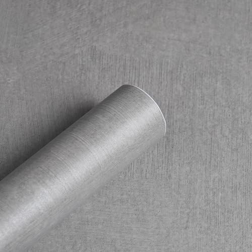 myforHD Selbstklebend Tapete Wandpapier Selbstklebende Folie 40cmX1000cm Hellgrau Tapete Betonoptik Selbstklebend Klebetapete Klebefolie Beton Wandpapier für Küche von myforHD