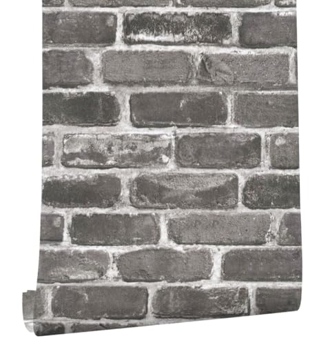 myforHD Selbstklebend Tapete Wandpapier Ziegel Selbstklebende Wandaufkleber 44cmX300cm Vintage Backstein Stein tapeten Wasserdicht für Küche Schlafzimmer Wohnzimmer Wand von myforHD