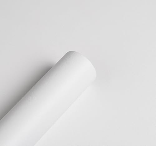myforHD Selbstklebend Tapete Weißer Möbelaufkleber 40cmX300cm Verdickt Wandpapier Texturierte Tapete von myforHD