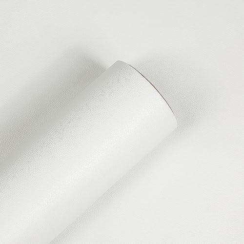 myforHD Selbstklebend Tapete Weißer Möbelaufkleber 40cmX300cm Verdickt Wandpapier Texturierte Tapete von myforHD