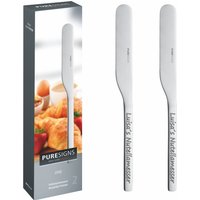 Puresigns Frühstücksmesser 2 Stück Matt Mit Gravur, Messer Graviert, Personalisiert | Geschenk Geburtstag Gastgeschenk von mygravur
