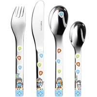 Puresigns One Kinderbesteck 4-Tlg Miko Ritter Mit Namen Graviert Besteck Set Gravur | Geschenk Zur Geburt Taufe Geburtstag von mygravur