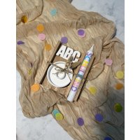 Geschenkset | Schulkind Einschulung Abc Geschenk Kerzenhalter Mitbringsel Geschenkset | Schulkind Einschulung Abc Geschenk Kerzenhalter Mitbringsel von mylittleplotterie