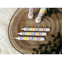 stabkerzen | Einschulung Schulkind Schulanfang Schulbeginn Wahlweise Mit Kerzenhalter von mylittleplotterie