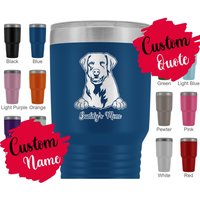 Personalisierte Chessie Bay Retriever Hund Mama Und Papa Tumbler, Besitzer Geschenk, Cbr Frauen Männer Weihnachtsgeschenk Geschenke von mylovelypuppy