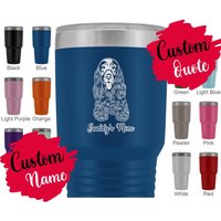 Personalisierte Cocker Spaniel Hund Mama Becher, Fröhliche Woker Frauen Männer Geschenk, American Daddy Besitzer Weihnachtsgeschenke von mylovelypuppy