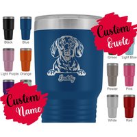 Personalisierte Dackel Piebald Mama Und Papa Geschenk, Besitzer Becher, Teckel Hund Weihnachten Frauen Männer Dotson Weenie Geschenke von mylovelypuppy