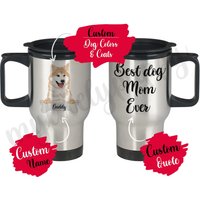 Personalisierte Hokkaido Hund Mama Und Papa Weihnachtsgeschenk, Ainu Reisebecher, Dō-Ken Geschenke Für Frauen, Ainu-Ken Mutter Geschenk, Seta von mylovelypuppy