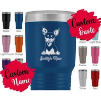 Personalisierter Zwergpinscher Hund Mama Und Papa Becher, König Der Spielzeuge Frauen Weihnachtsgeschenke, Min Pin Besitzer, Geschenk von mylovelypuppy