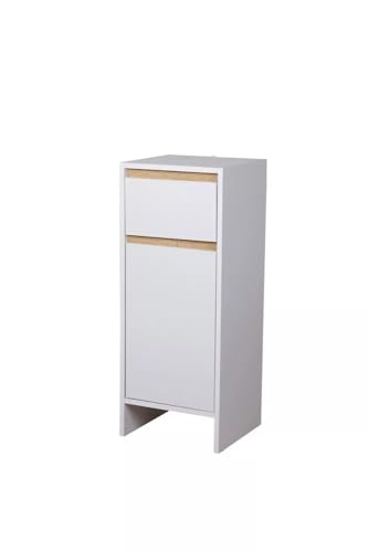 mymai Badezimmerschrank, Badschrank mit 1 Schubladen,mit 1 Verstellbarer Trennwand,Badschrank Schubladenschrank mit Tür, Aufbewahrungsschrank, 80 x 32 x 28 cm, weiß mymai Badezimmerschrank, Badschrank mit 1 Schubladen,mit 1 Verstellbarer Trennwand,Badschrank Schubladenschrank mit Tür, Aufbewahrungsschrank, 80 x 32 x 28 cm, weiß von mymai